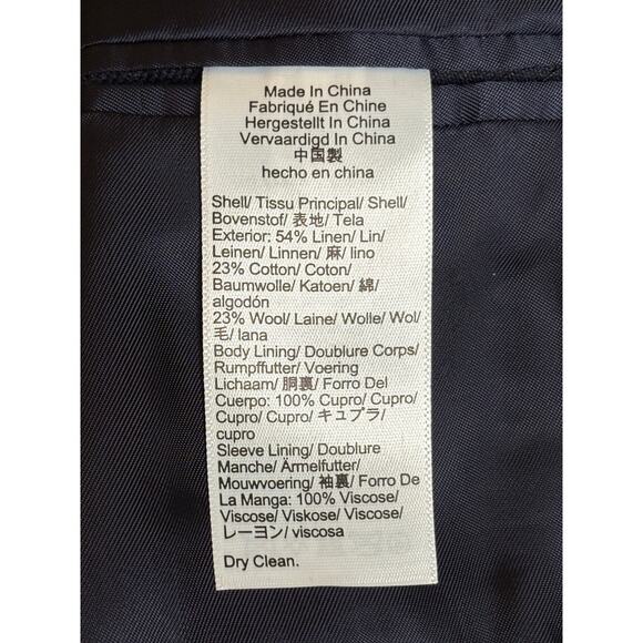 J. Crew Crosby Crosby Classic-Fit Suit Pinstripe Jacket Italian Wool 38S - Picture 6 of 10